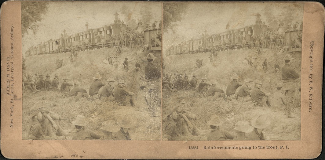 Reinforcements going to the front, P. I.